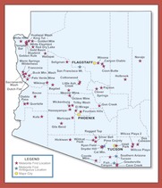 Arizona Meteorites Map