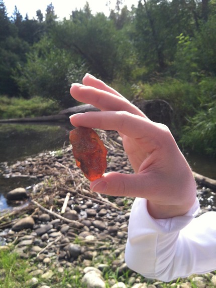 Autumnal Equinox - Carnelian Agate Closeup