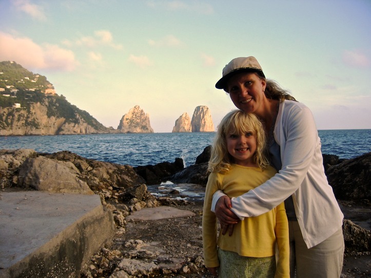 Italty - Zoe and Kara Faraglioni Rocks