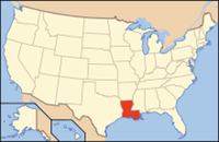 LA 220px-Map of USA LA