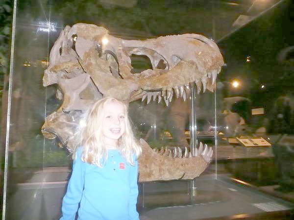 Museum of the Rockies - Zoe & T-Rex Skull