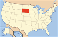 SD 220px-Map of USA SD
