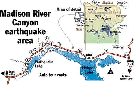 Site - Madison River Canyon Earthquake