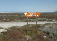 Site Dugway Geode Beds Sign