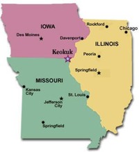 Specimen - Map - Geodes keokuk