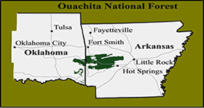 Specimen - Ouachita National Forest Map